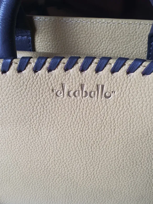 Bolso El Caballo mostaza y marrón