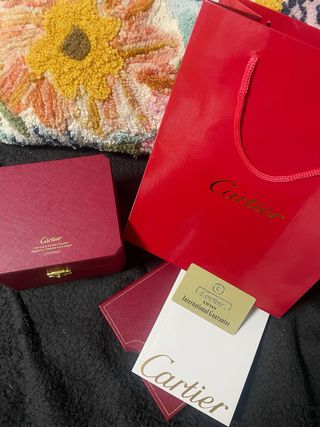 CAJA RELOJ CARTIER  NUEVA Y CON TODO !!