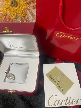 CAJA RELOJ CARTIER  NUEVA Y CON TODO !!