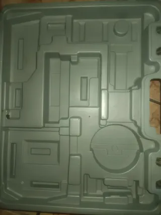 Maletín herramientas gris PVC resistente