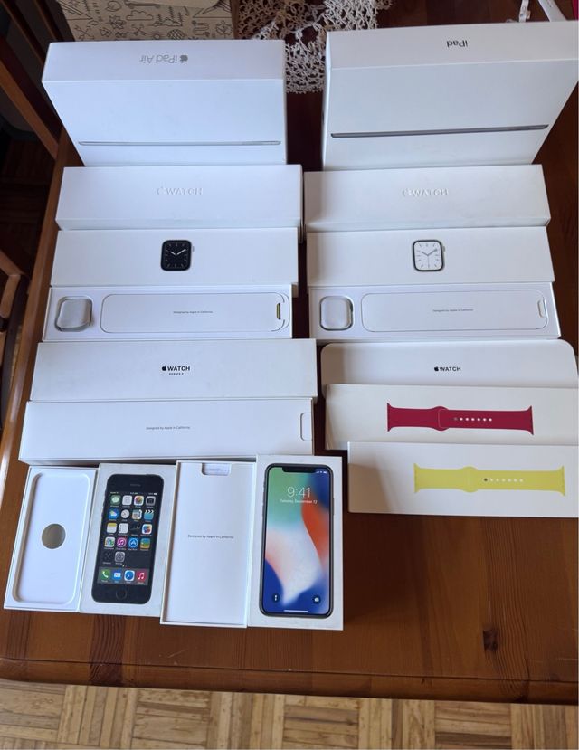 LOTE Cajas vacías Apple iPad, iPhone, Apple Watch