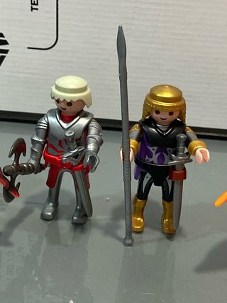 Playmobil 2 dragones y 2 caballeros