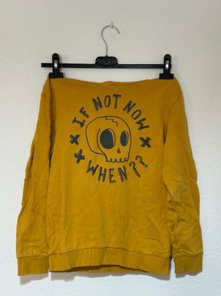 Sudadera niño con estampado calavera