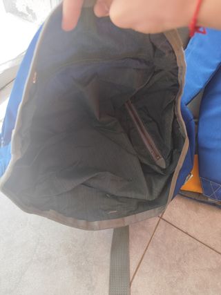 Mochila Serval Vintage Española Azul/Amarillo