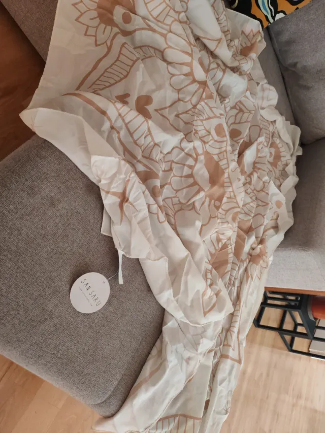 Pareo SAN SARU beige y marrón