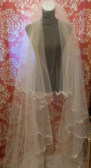 Velo de novia Alma blanco