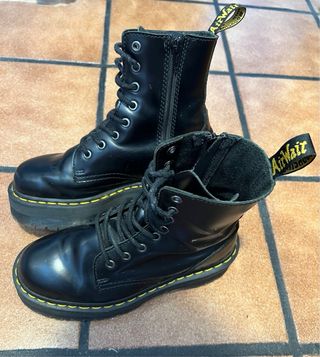 Dr. Martens Botas Negras Plataforma