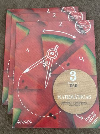 Matemáticas 3 Operación mundo Anaya
