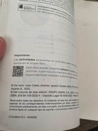 Matemáticas 3 Operación mundo Anaya
