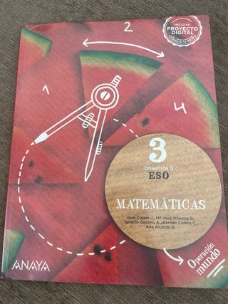 Matemáticas 3 Operación mundo Anaya
