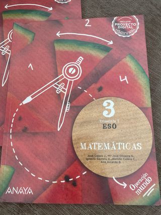 Matemáticas 3 Operación mundo Anaya
