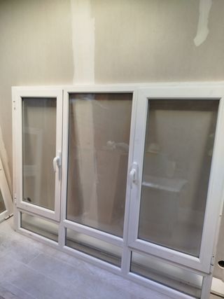Lote ventanas y puerta aluminio