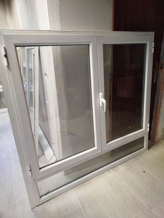 Lote ventanas y puerta aluminio