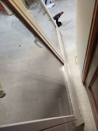 Lote ventanas y puerta aluminio