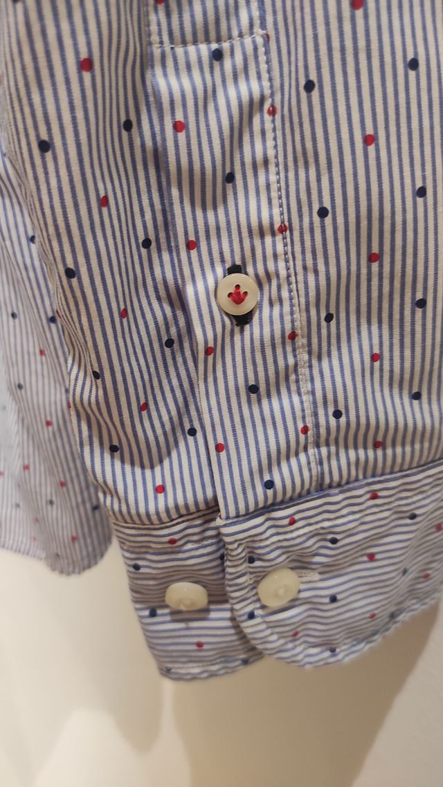 Camisa El Ganso Talla M Rayas Puntos
