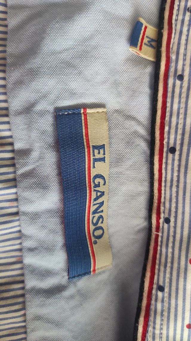 Camisa El Ganso Talla M Rayas Puntos
