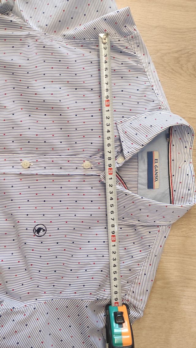 Camisa El Ganso Talla M Rayas Puntos