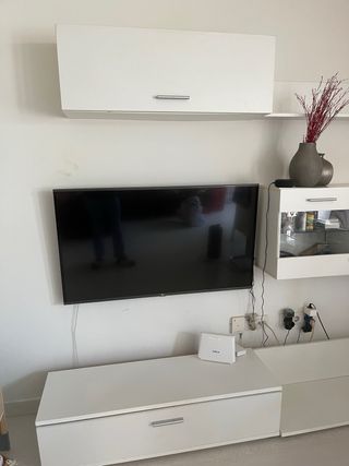 Muebles de salón con vitrina