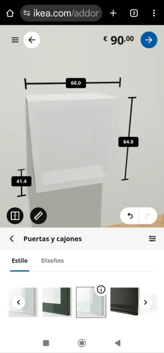 Armario modular Besta Ikea blanco