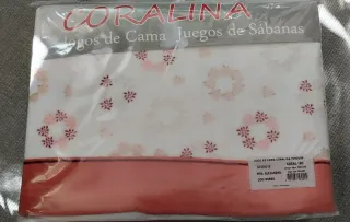 Jogo de Coralina Casal -Rosa