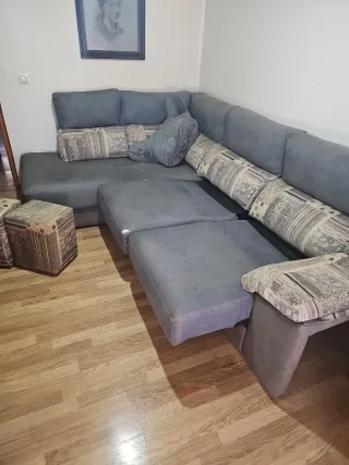 Divano modulare L 4 posti + 2 panche