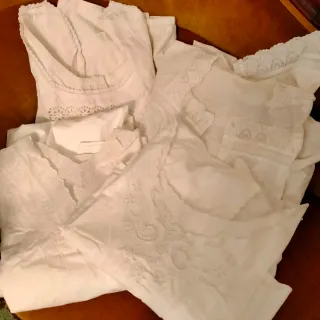 Camicie da notte vintage in pizzo