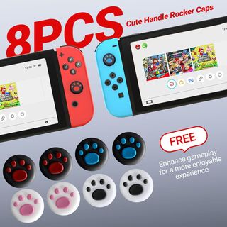 Cover compatibile per Nintendo Switch/OLED con 8 cover