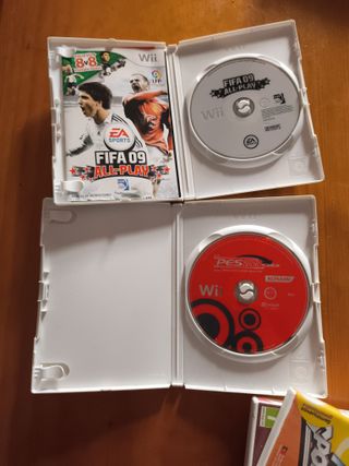 Juegos Wii FIFA 09 y PES 2009