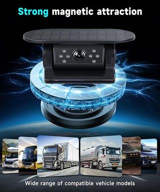 Cámara Solar Trasera Inalámbrica Coche