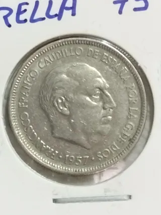5 Pesetas 1957 Estrella 75