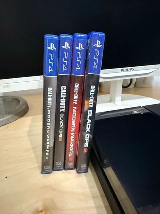 PS4 + Monitor 23 + Mando + 4 Call of Duty