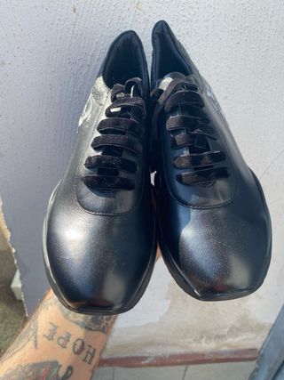Scarpe Cafènoir donna 37 nere/argento