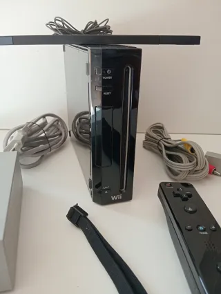 Nintendo Wii Negra Completa