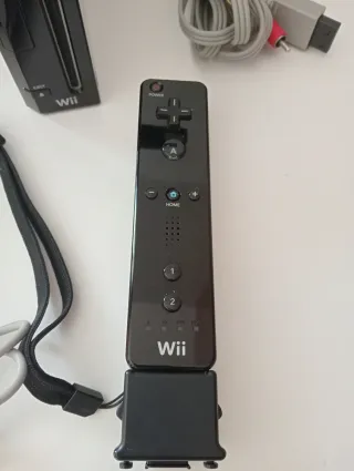  Nintendo Wii Negra Completa