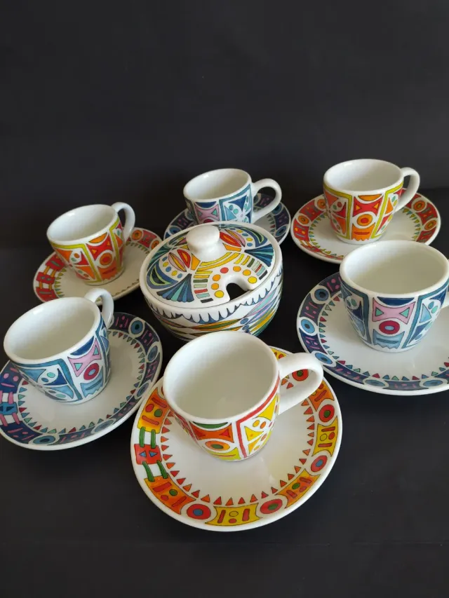 Set tazzine caffè con zuccheriera