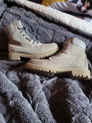 Botines Tom Tailor Beige/Gris Mujer