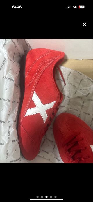 Zapatillas Munich Rojas Talla 38