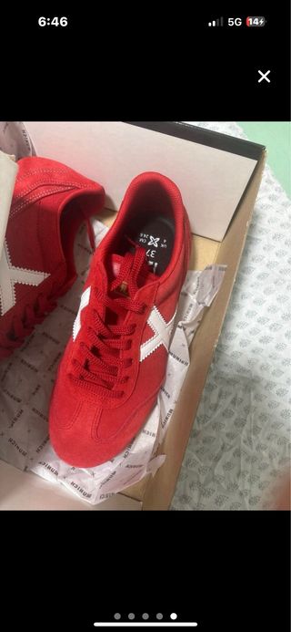 Zapatillas Munich Rojas Talla 38