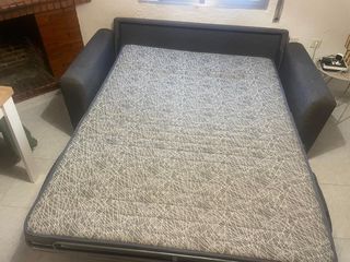 Sofá Cama Gris Tela