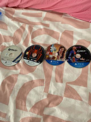 Lote 4 Juegos PS4/PS5: FIFA 23, Spider-Man, GTA V,