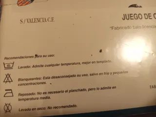 Juego de cama Valencia CF