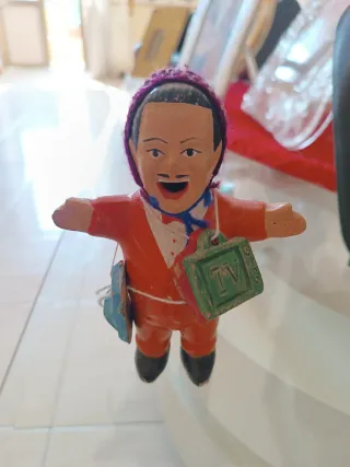 Statuetta Ekeko terracotta portafortuna vintage 