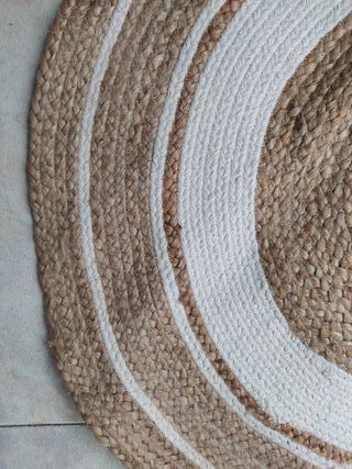 Tappeto rotondo in juta naturale