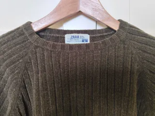 Jersey Zara Niña Verde Talla 16