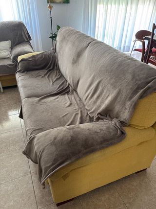 Sofá 3 plazas tela