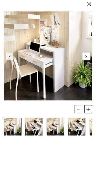 Mesa escritorio tocador blanco