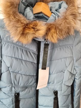 Chaqueta acolchada mujer azul