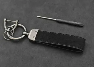 Llavero Hyundai Alcantara Tacto Piel Cuero Regalo 