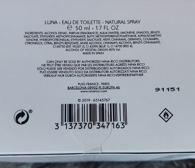 Nina Ricci Luna Edición Especial 2019