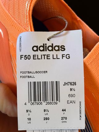 Adidas F50 Elite LL FG Talla 44